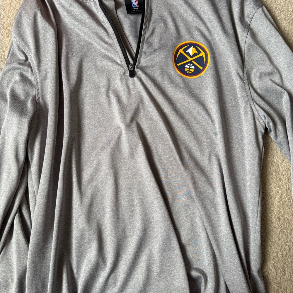 Denver Nuggets Gray 1/4 Zip